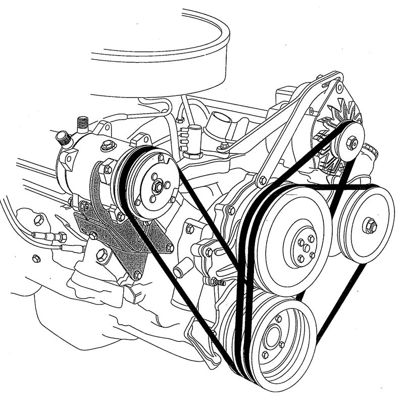 40-4214R - Compressor Mount | 1965 and Up Pontiac with V8, Passenger Side