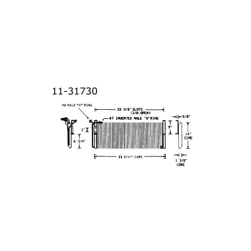 Condenser Oldsmobile, Toronado, 68-72 11-31730