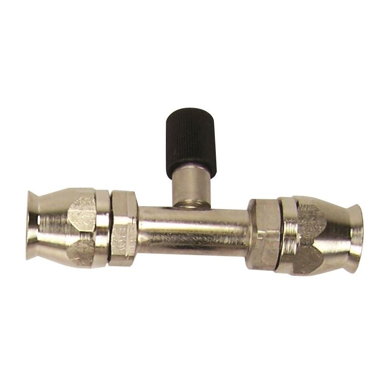Inline 134a Service Port for Braided Stainless AC 