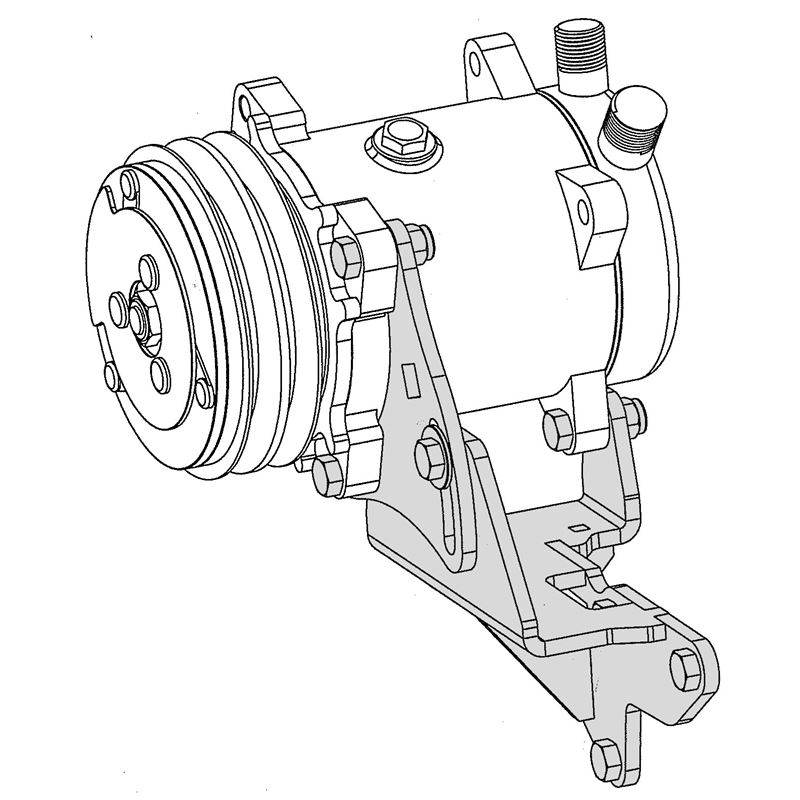 40-7360L - Compressor Bracket fits Ford FE Engines