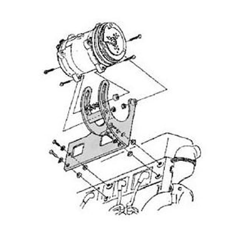 40-150R - Compressor Bracket, Passengers Side